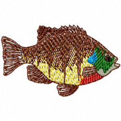 Fishes Embroidery Design 7 Fishes Embroidery Design 7
